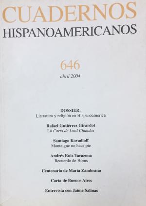 Cuadernos Hispanoamericanos nº 646